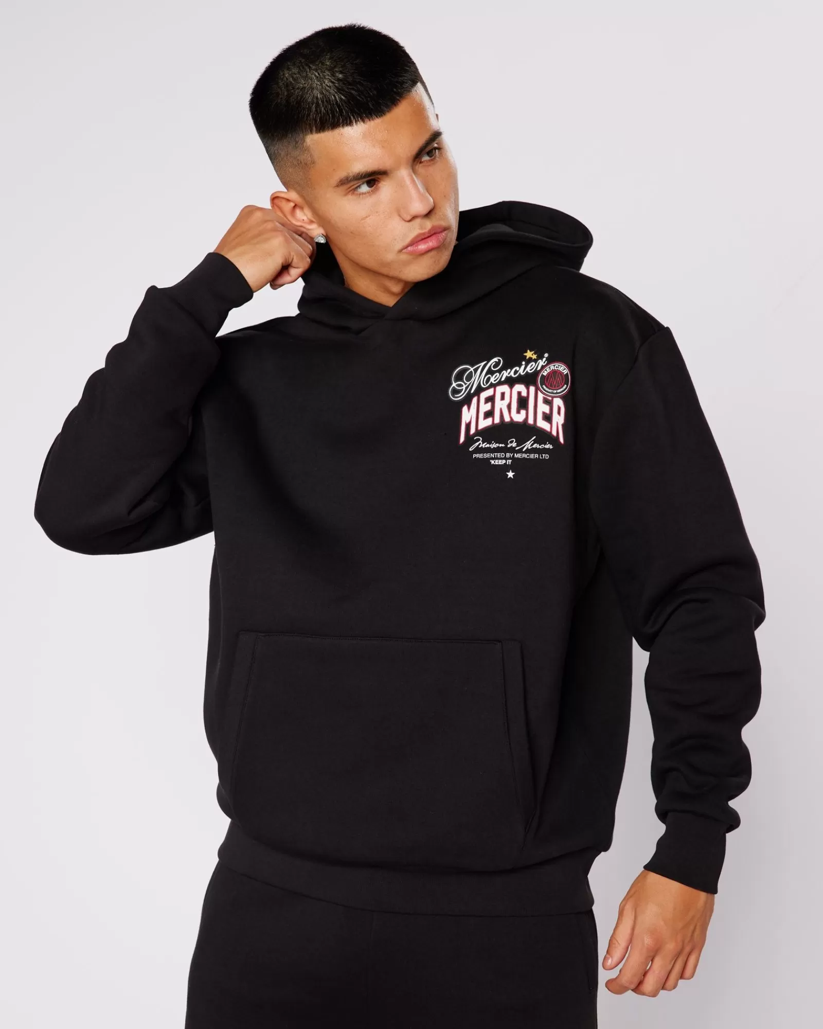 Trainingsoberteile / Hoodies | Trainingsanzüge>Mercier Black Guerrilla Hoodie