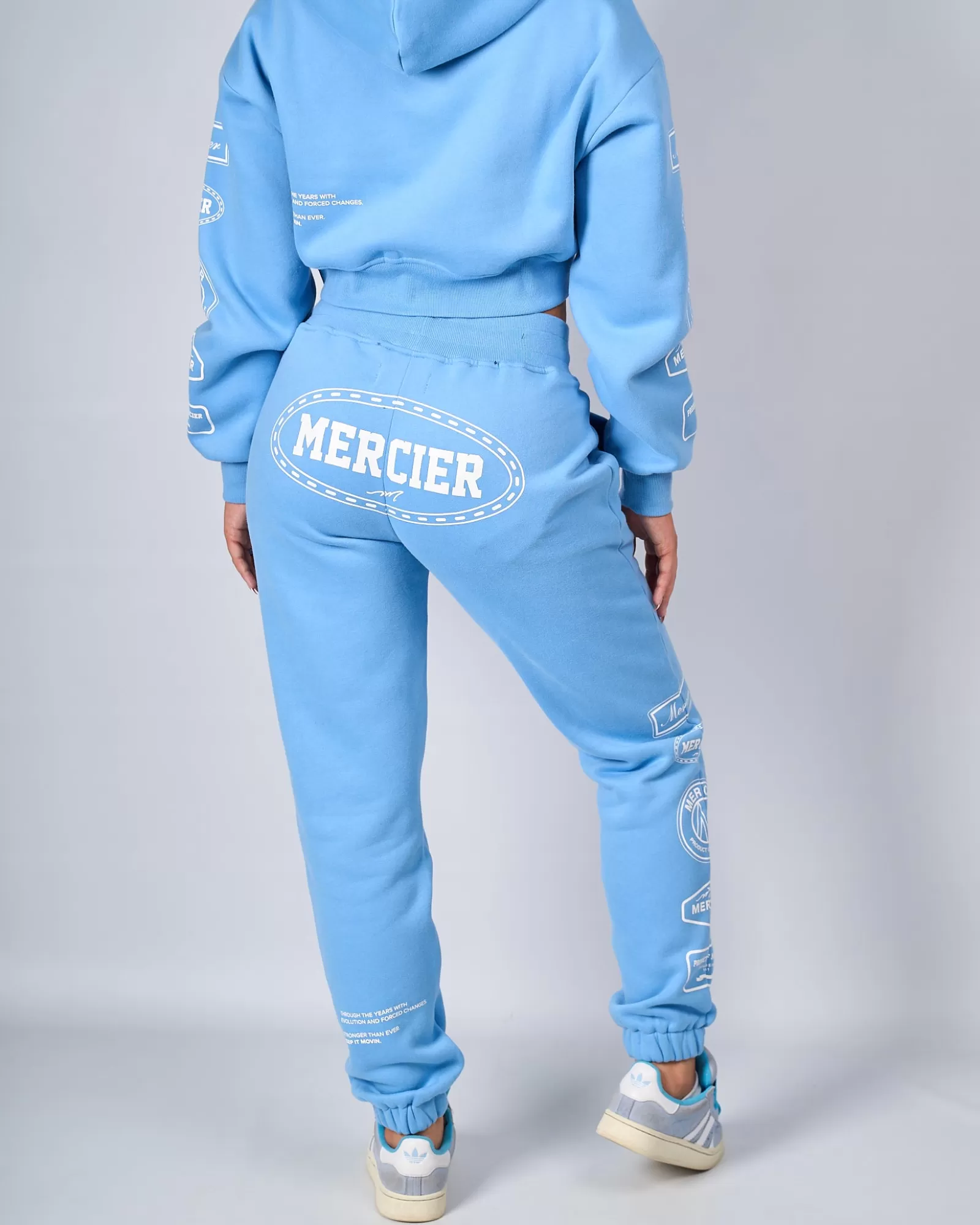 Outlet Damen>Mercier Damen Blau Weiß Compton Jogger