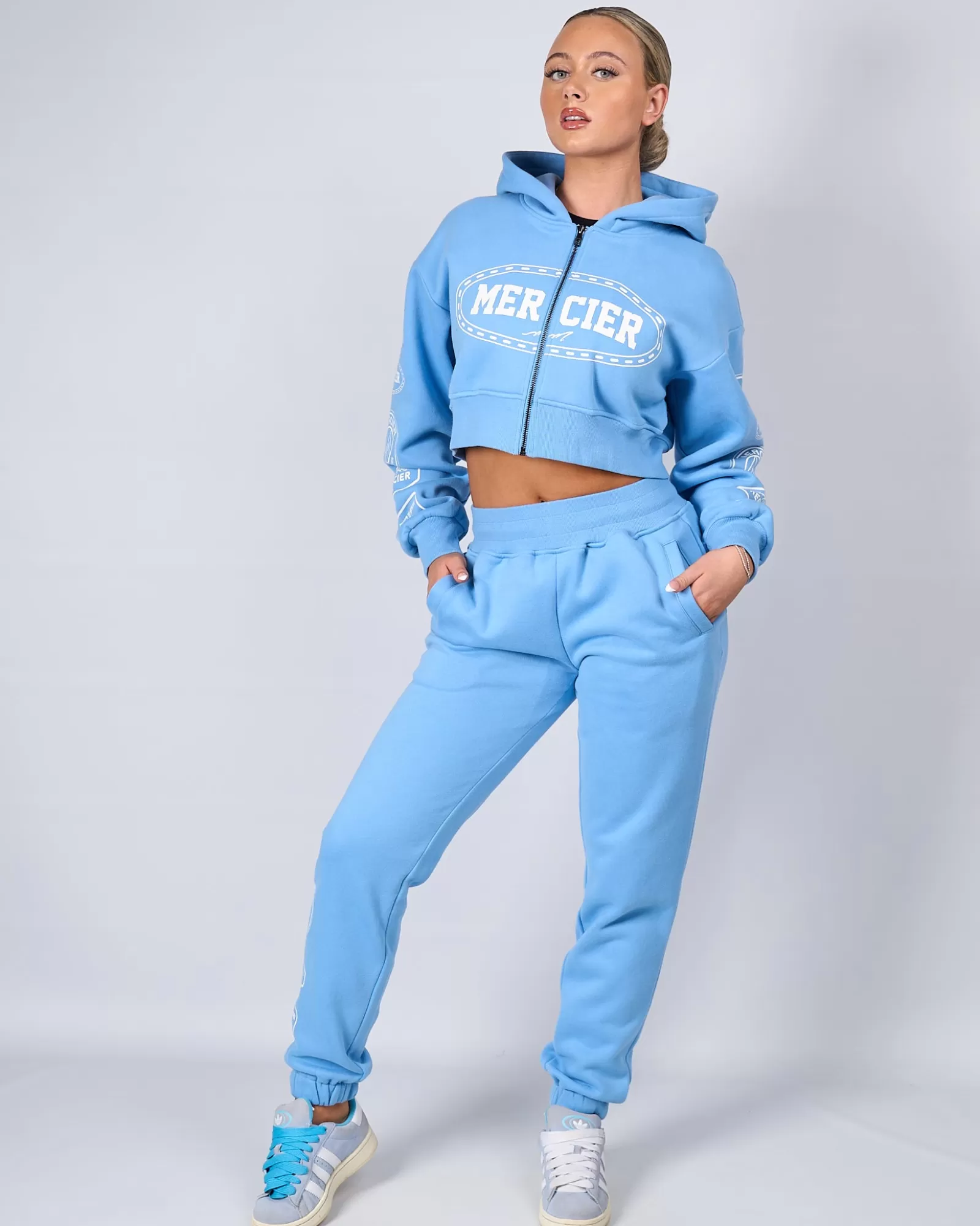 Outlet Damen>Mercier Damen Blau Weiß Compton Jogger