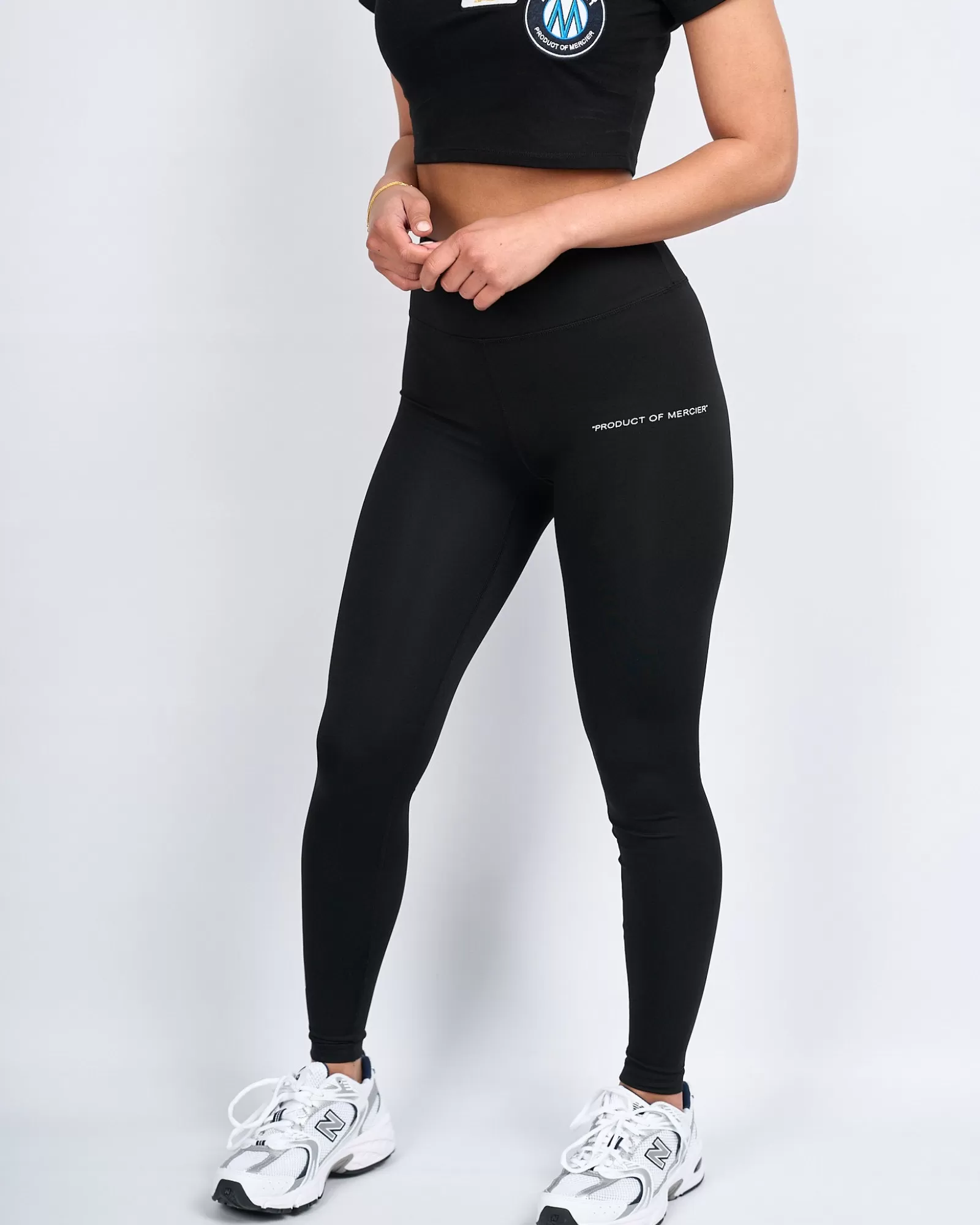 Outlet Damen | Frauen Jogger/leggings>Mercier Damen Schwarz 2.0 Abzeichen Leggings