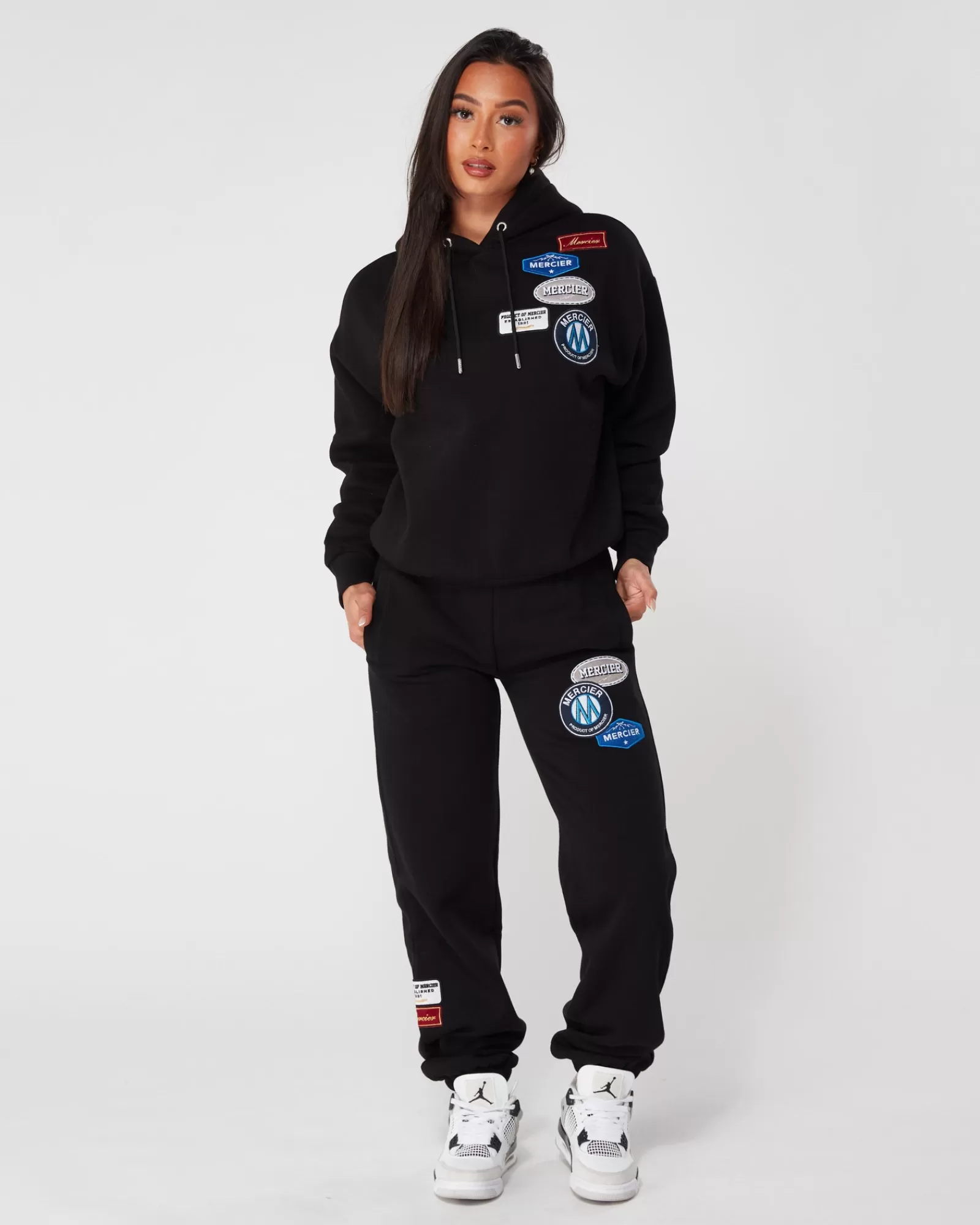 Frauen Jogger/leggings | Trainingsanzüge Für Damen>Mercier Damen Schwarz OG Abzeichen Unterteile