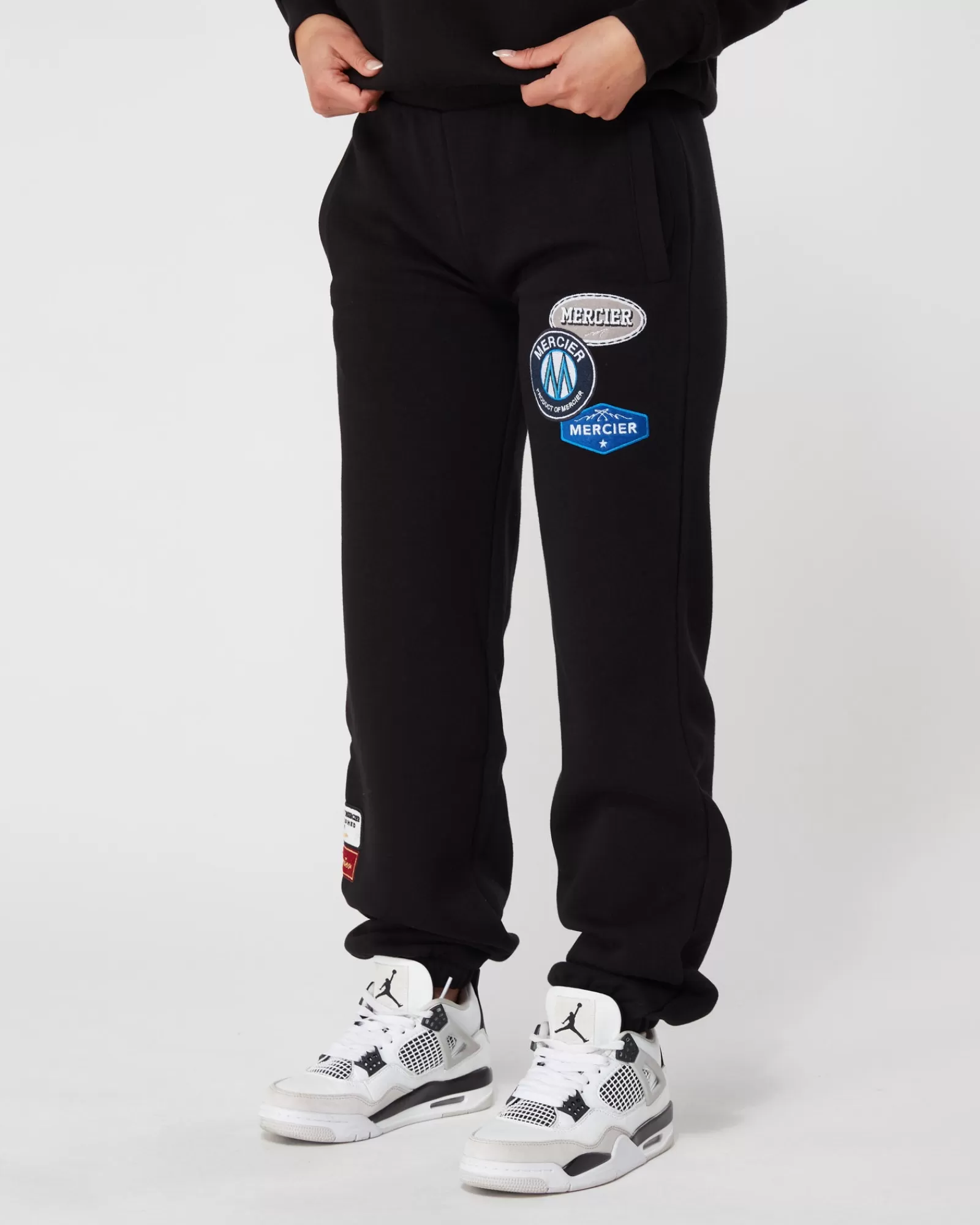 Frauen Jogger/leggings | Trainingsanzüge Für Damen>Mercier Damen Schwarz OG Abzeichen Unterteile