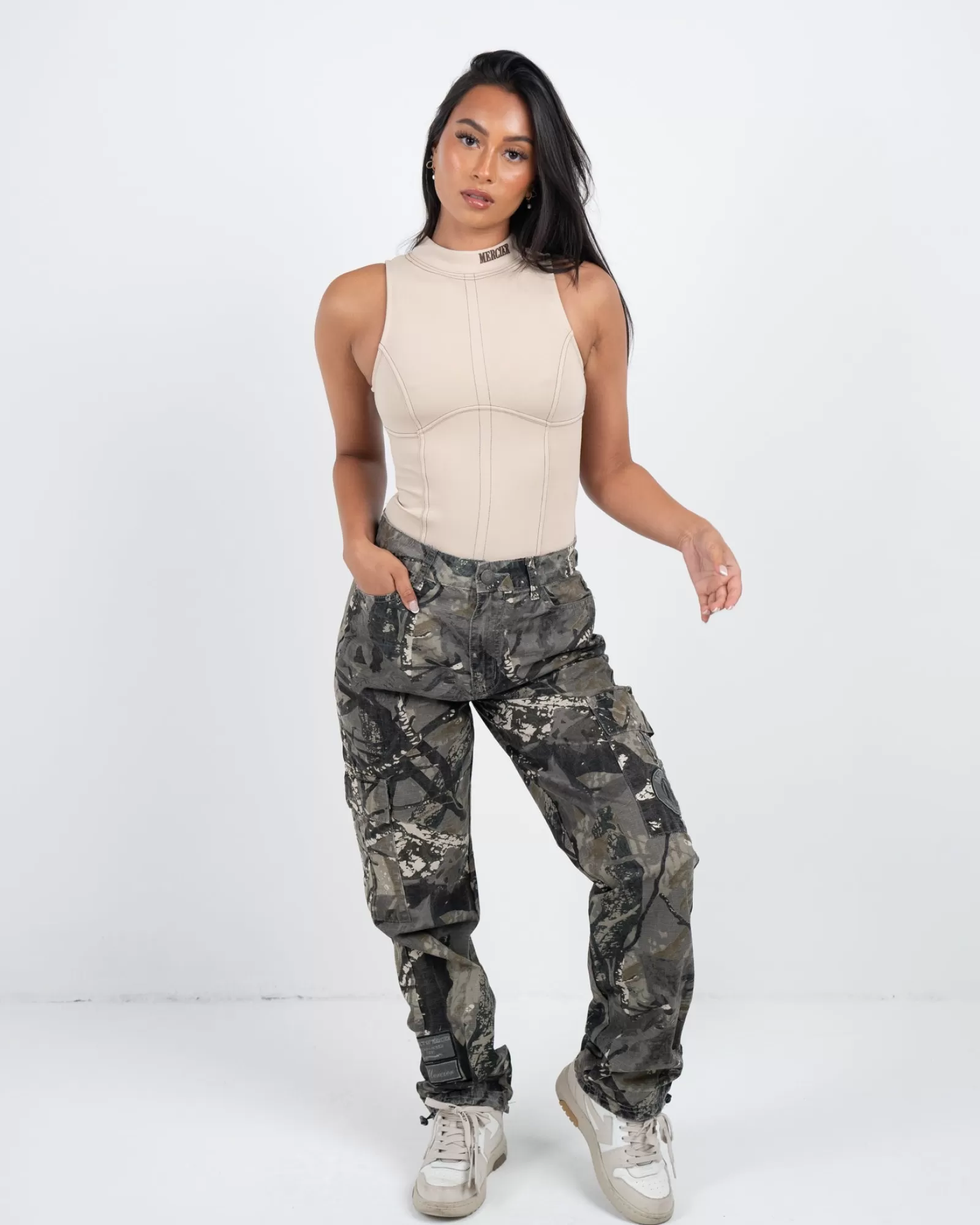 Outlet Damen>Mercier Frauen Ecru nach Hause Stitch Körper