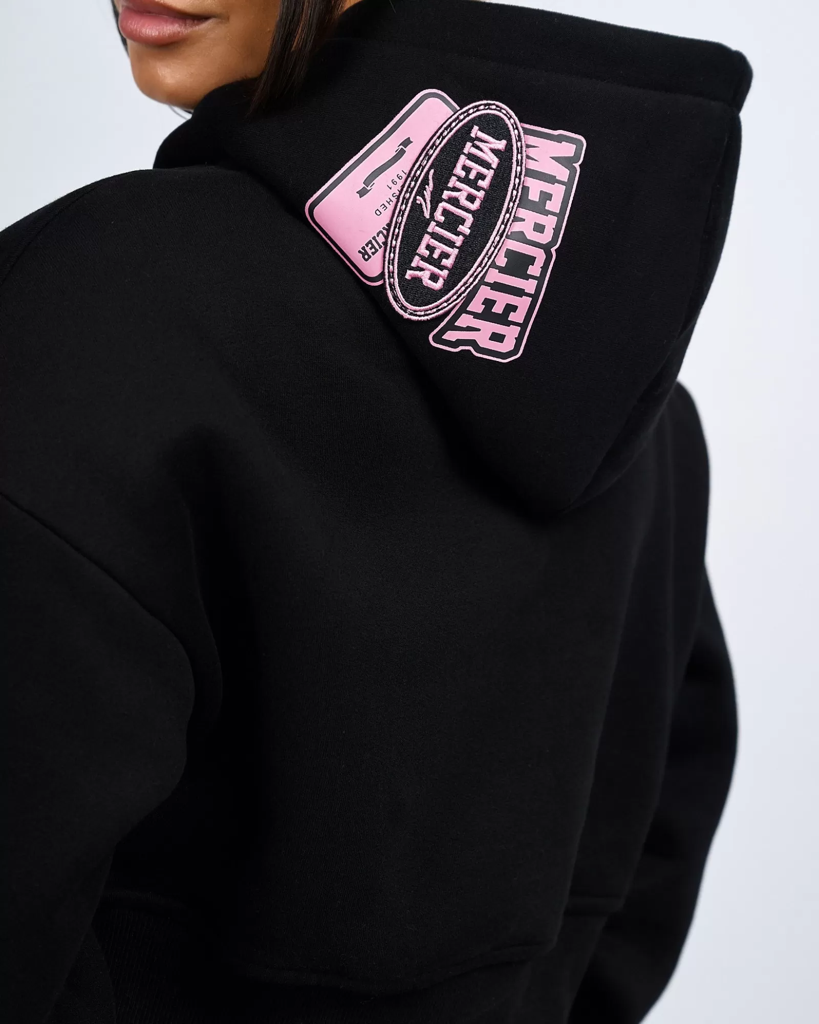 Outlet Damen | Hoodies Für Damen>Mercier Frauen nach Hause von Diamante Cropeded Hoodie