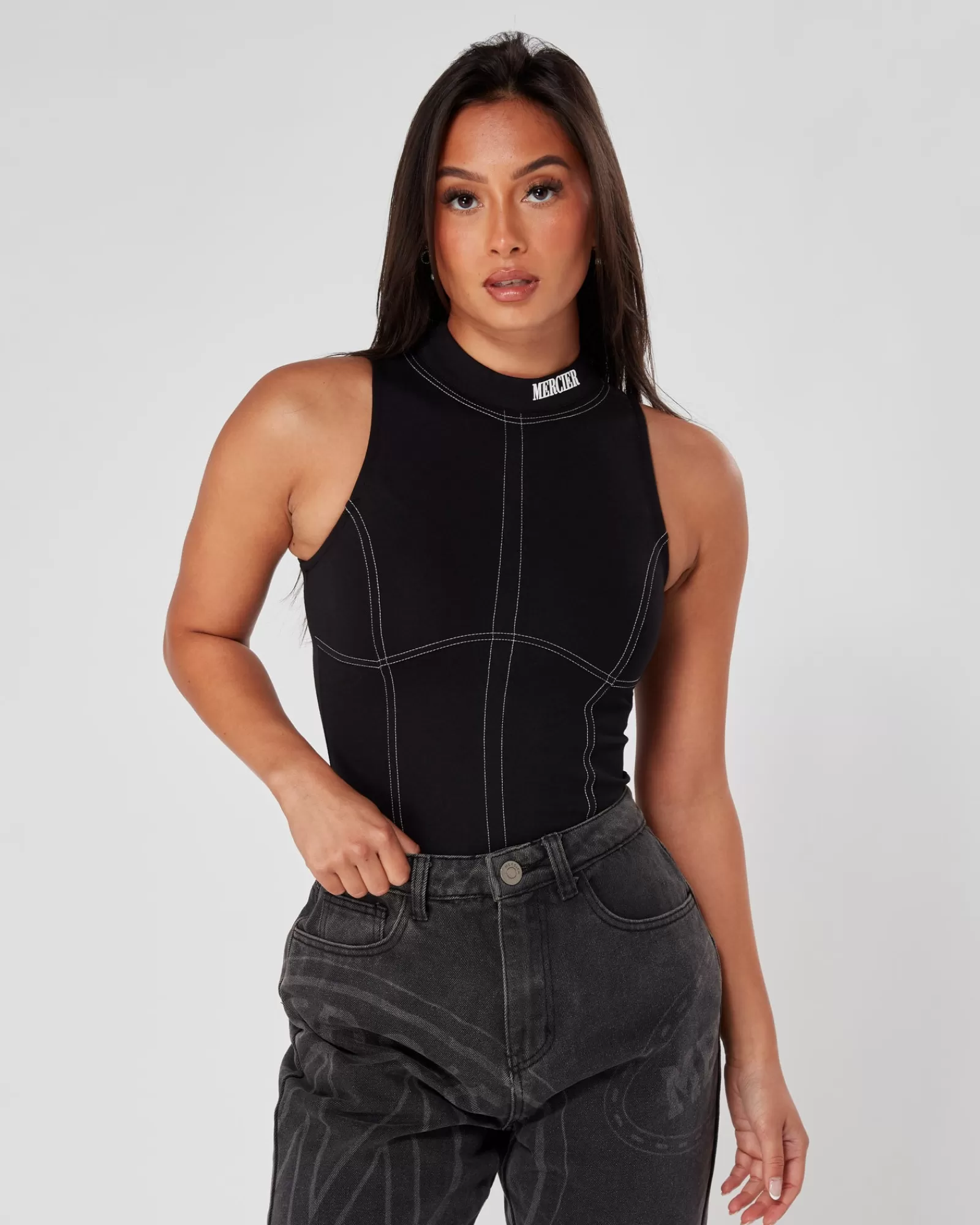 Outlet Damen>Mercier Frauen schwarz nach Hause Stitch Körper