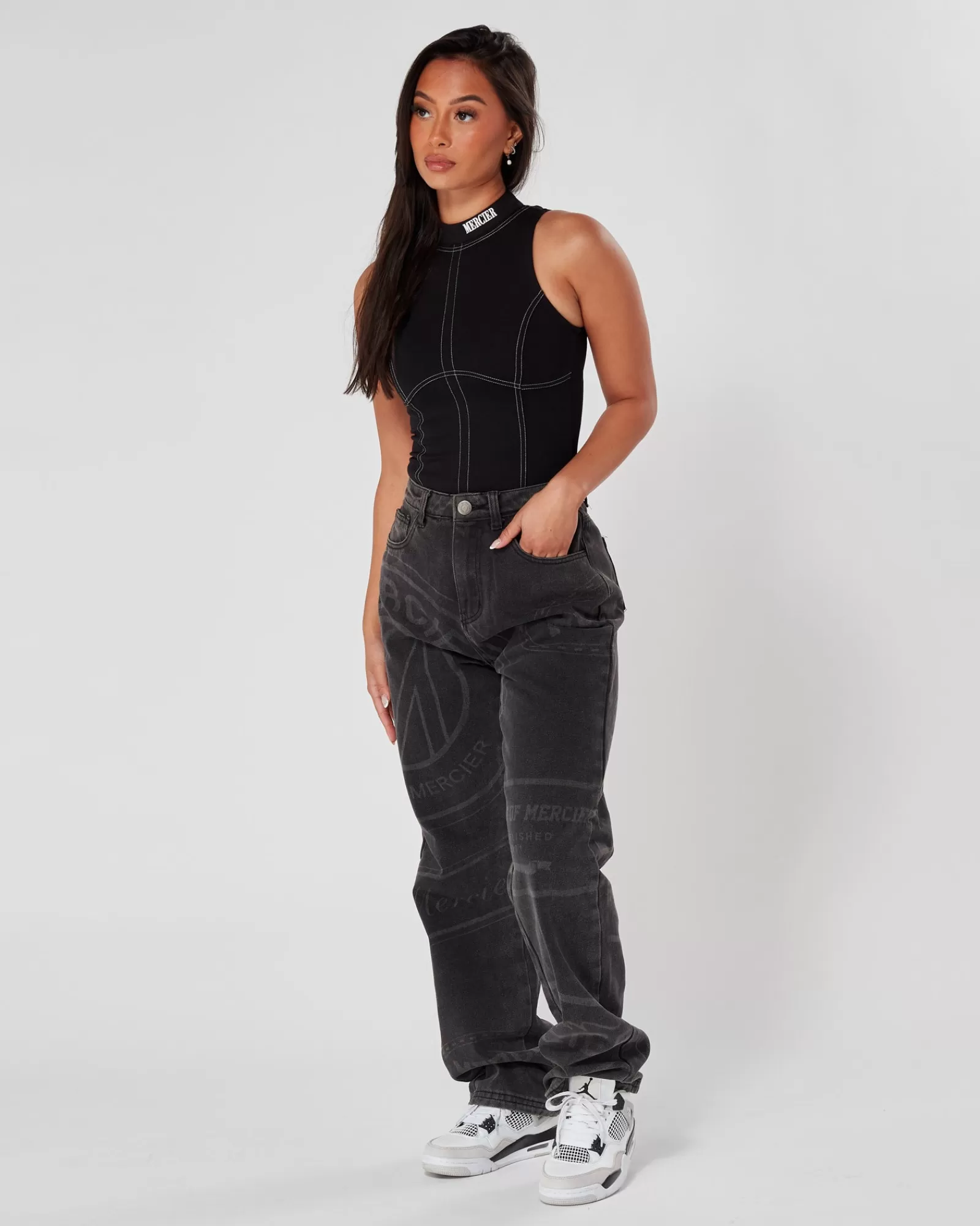 Outlet Damen>Mercier Frauen schwarz nach Hause Stitch Körper