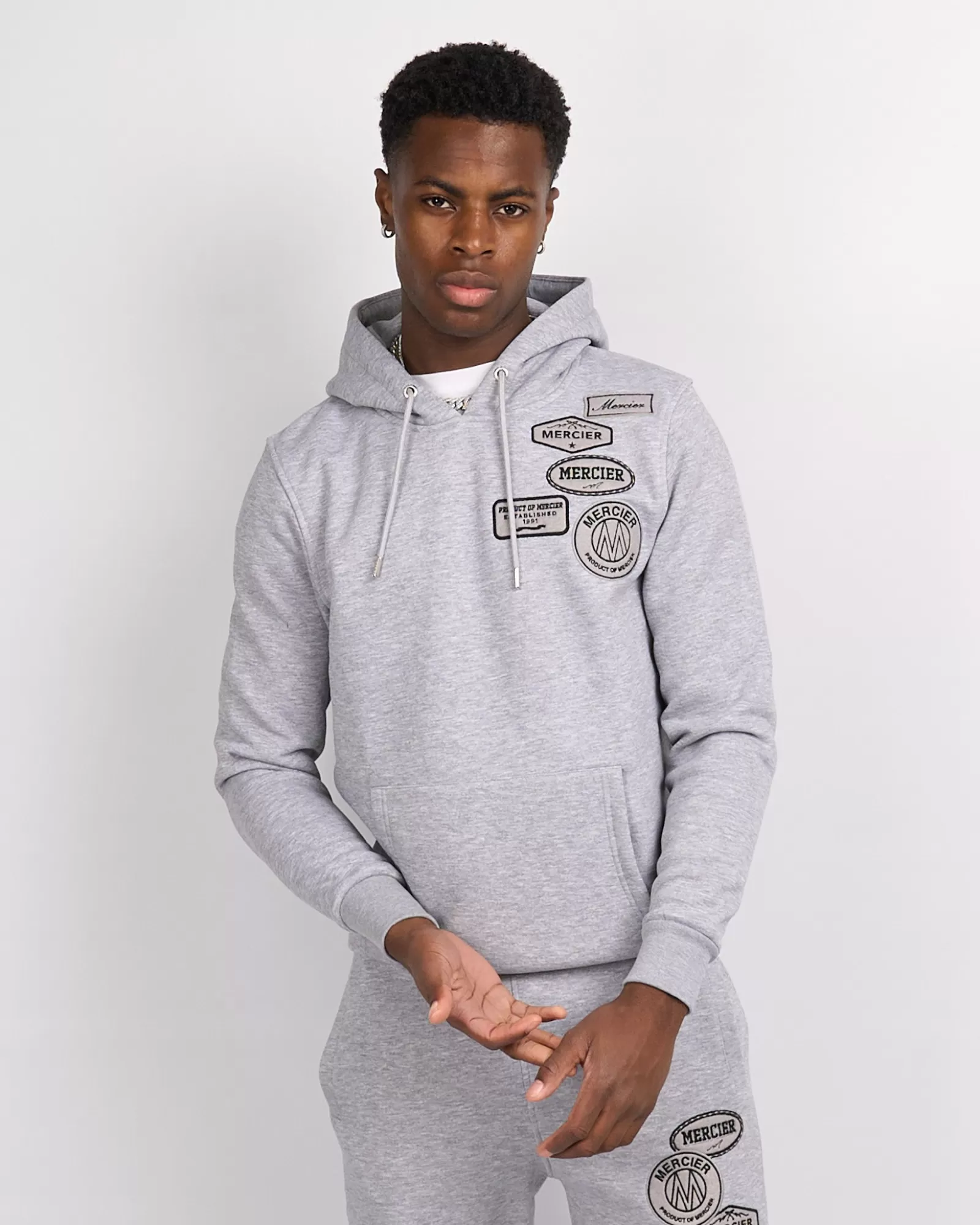 Trainingsoberteile / Hoodies | Trainingsanzüge>Mercier Graue Marl-Mischung