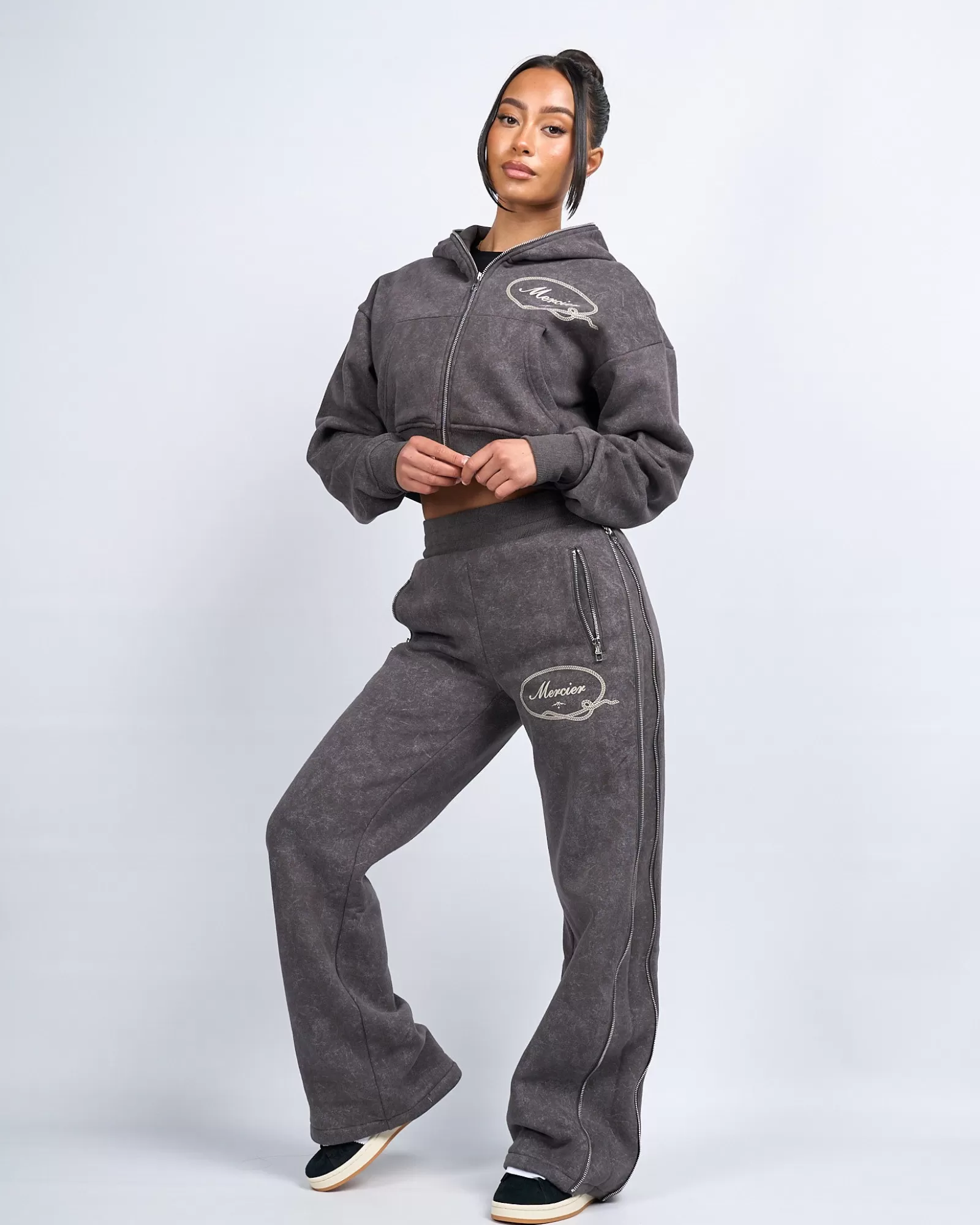 Frauen Jogger/leggings | Trainingsanzüge Für Damen>Mercier Jogger mit geradem Bein für Frauen grau