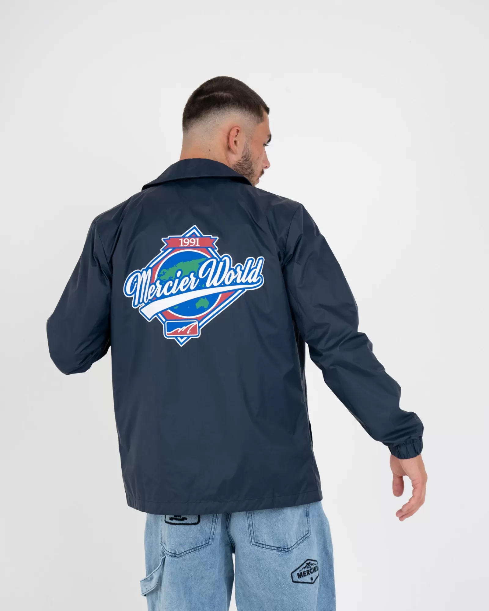 Jacken>Mercier Navy World Coach Jacke