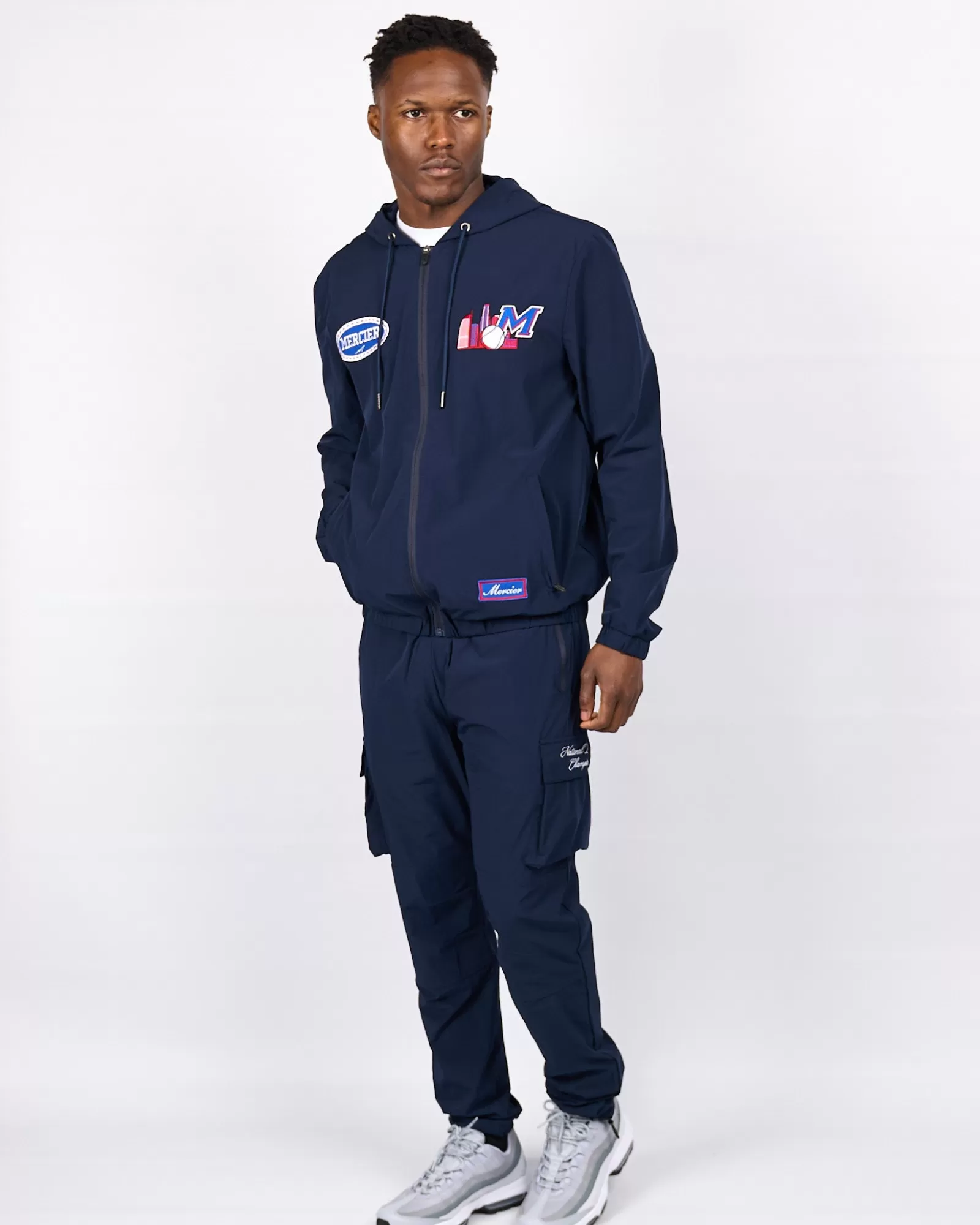 Windjacken & Cargohosen>Mercier Navy Red Empire Cargos