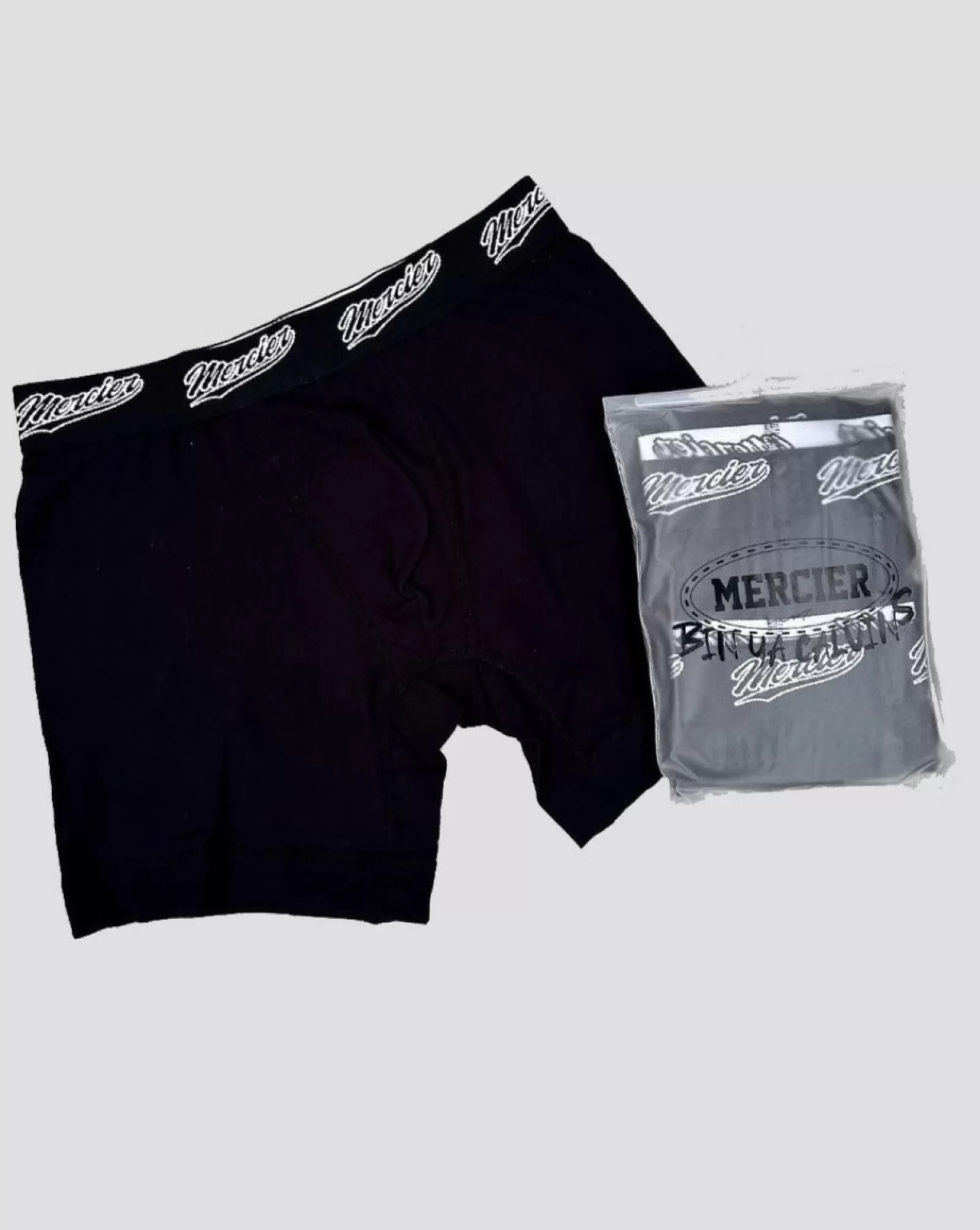 Zubehör>Mercier Schwarze Baseball-Boxershorts 2PK