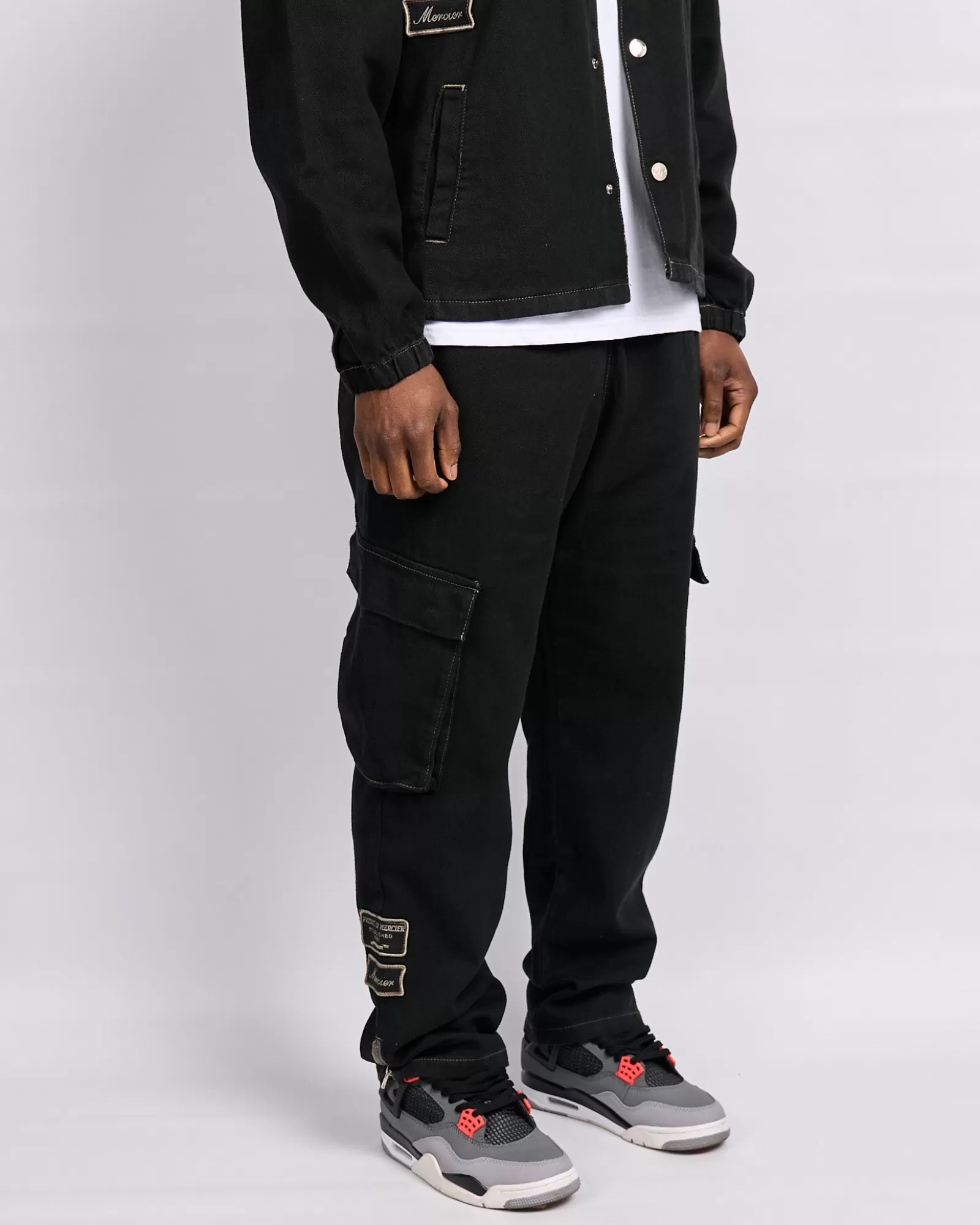 Windjacken & Cargohosen>Mercier Schwarze Daulton Distressed Hosen
