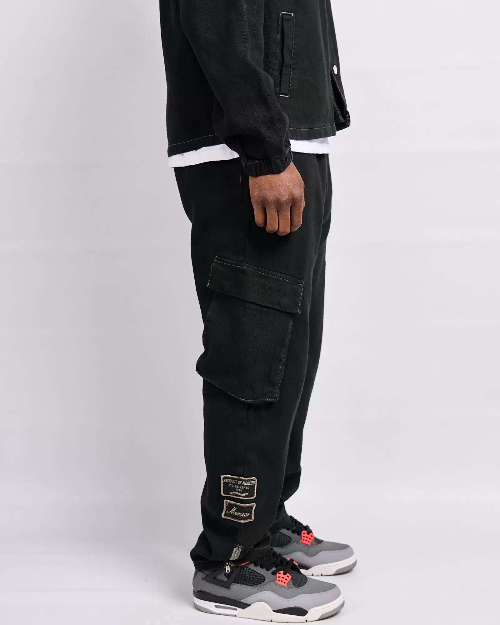 Windjacken & Cargohosen>Mercier Schwarze Daulton Distressed Hosen