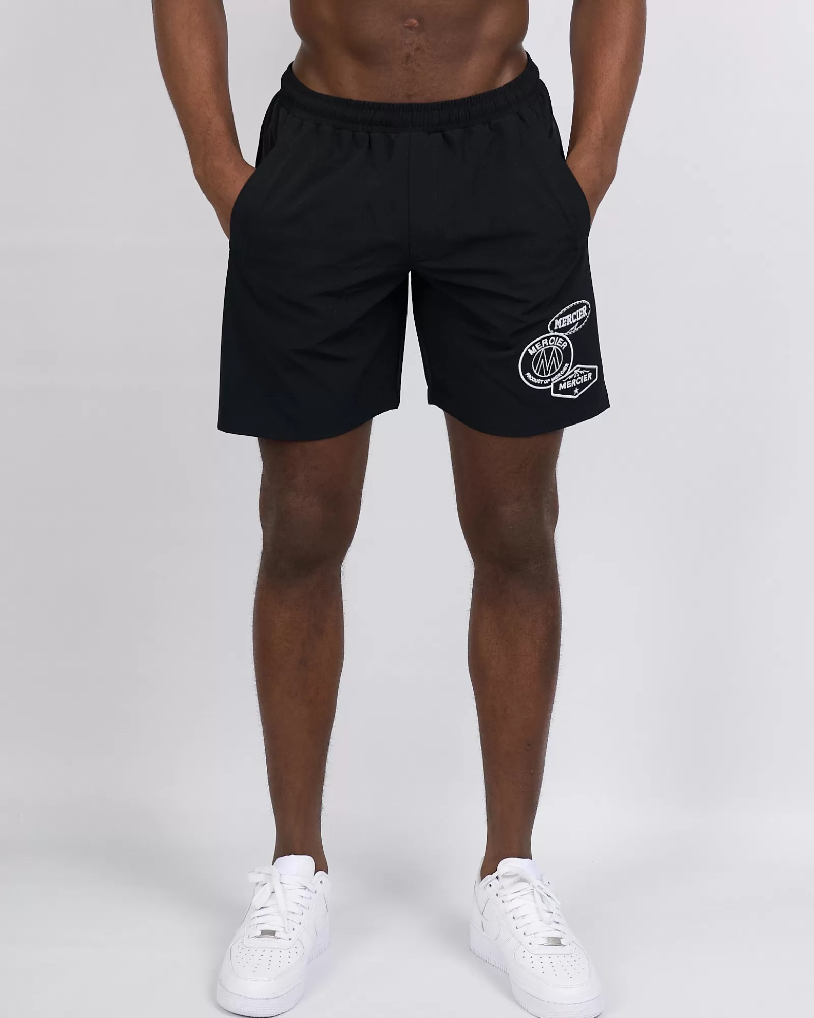 Sommersets | Kurze Hose>Mercier Schwarze Mono Schwimm shorts