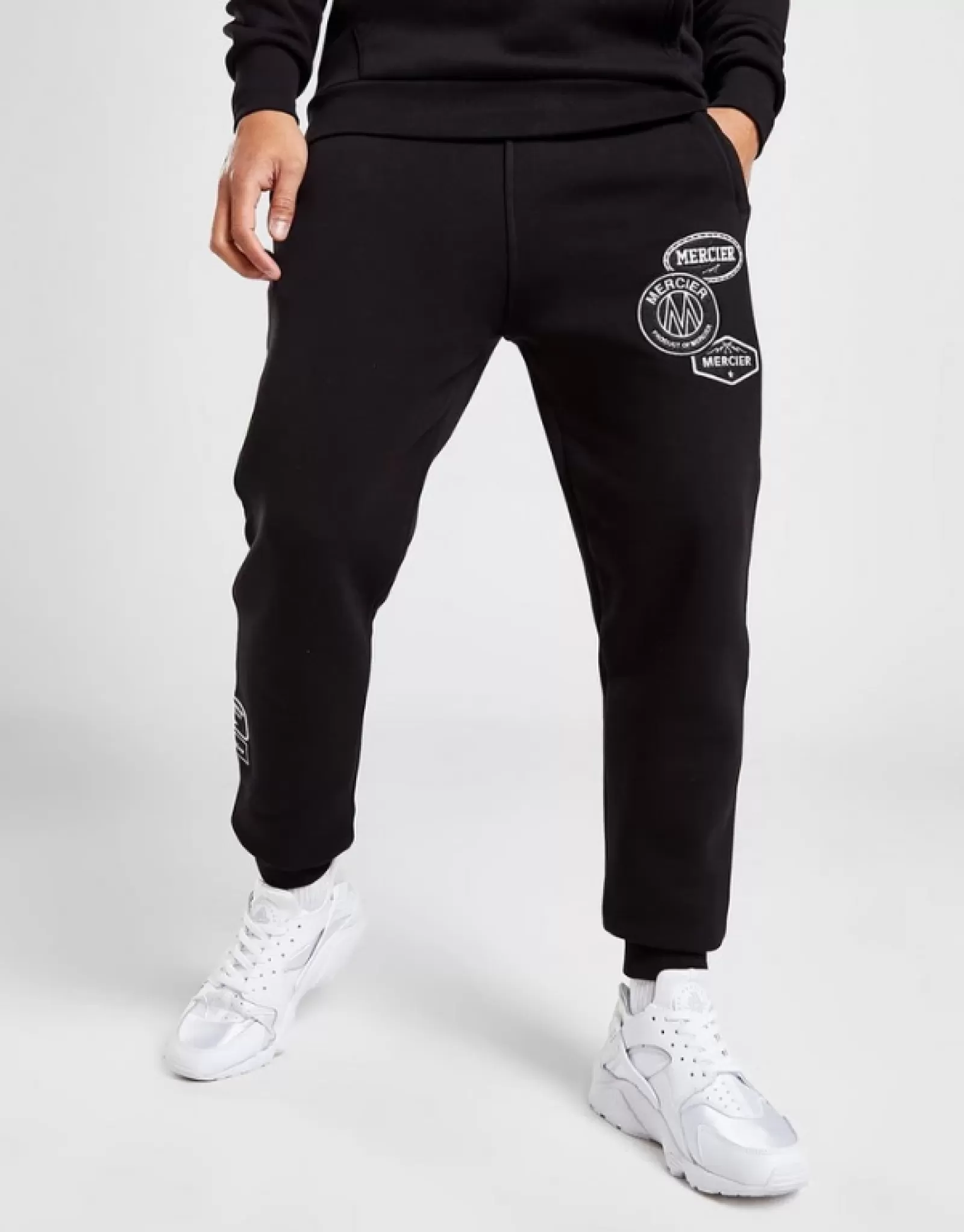 Jogger | Trainingsanzüge>Mercier Schwarze Mono-Abzeichen Jogger