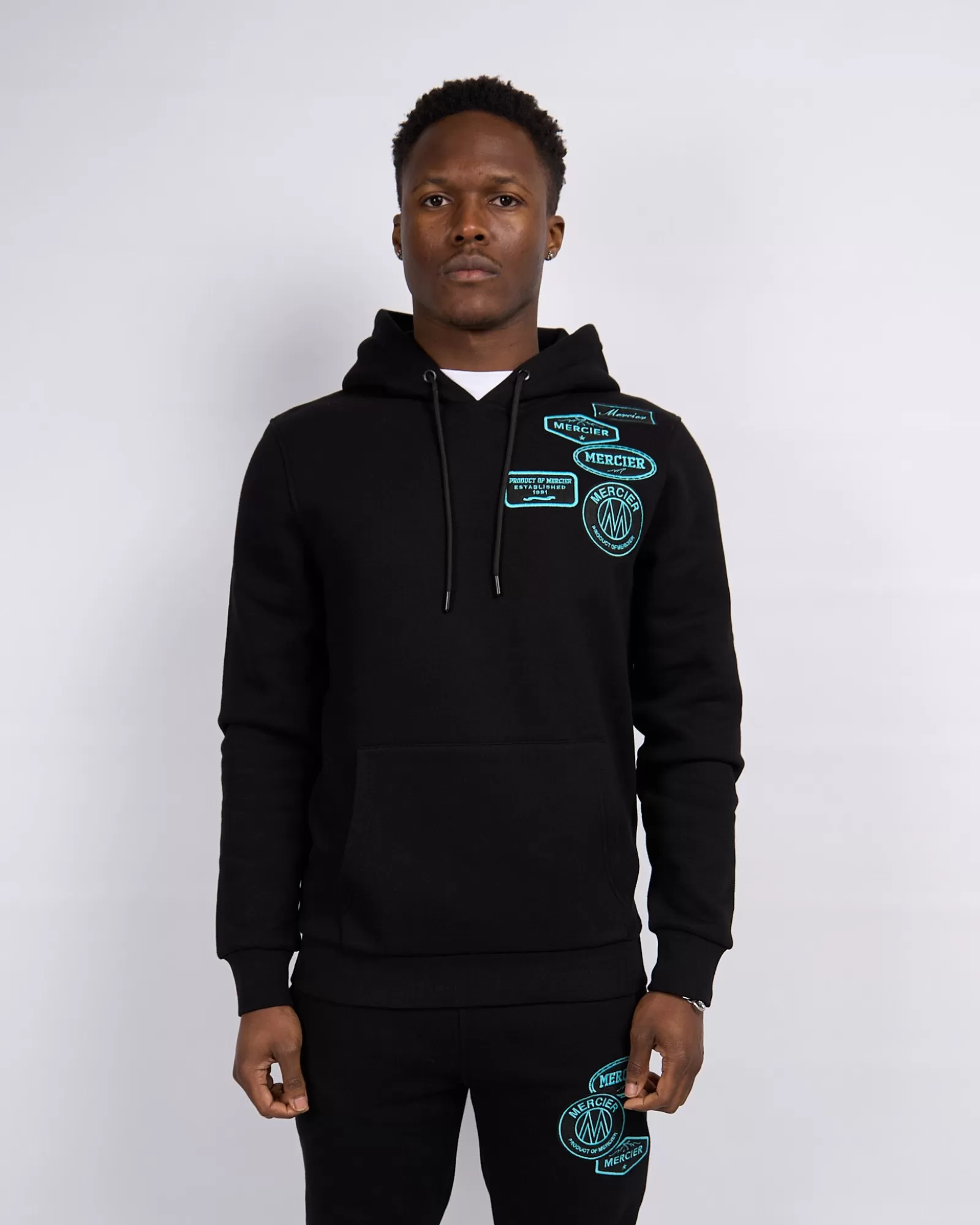 Trainingsoberteile / Hoodies | Trainingsanzüge>Mercier Schwarze Tiffany und Abzeichen Hoodie