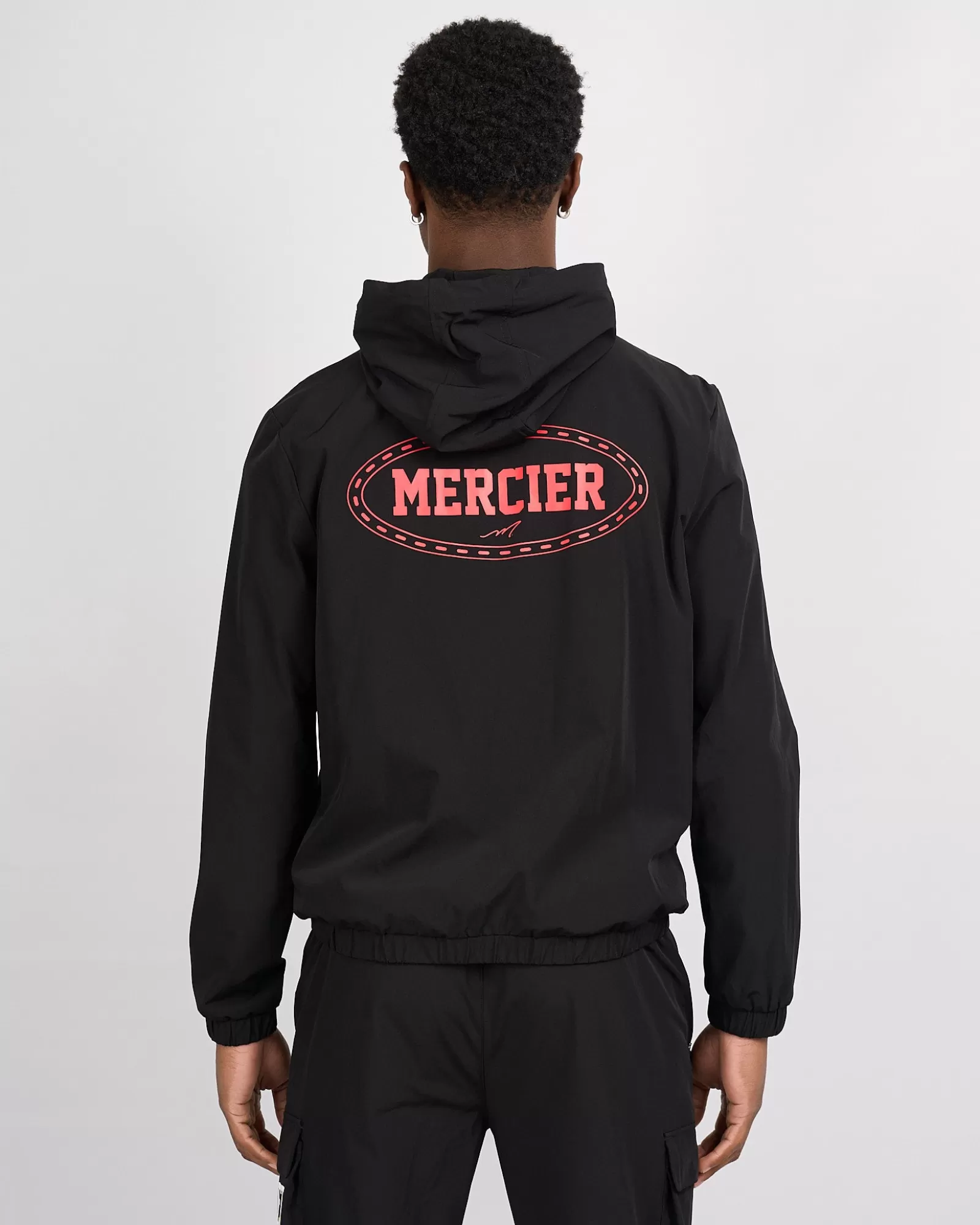 Windjacken & Cargohosen>Mercier Schwarzer Santa Monica Wind breaker