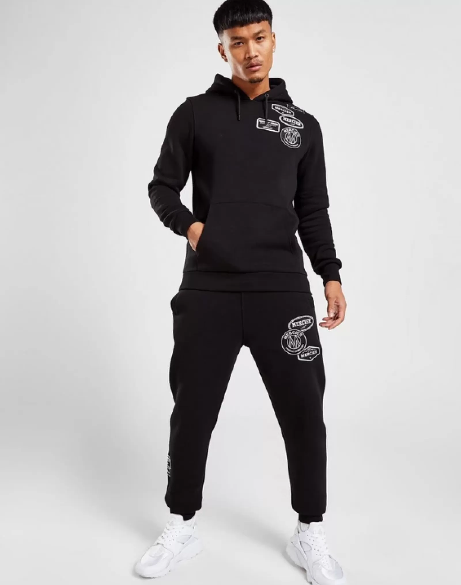 Trainingsoberteile / Hoodies | Trainingsanzüge>Mercier Schwarzer Mono Abzeichen Hoodie