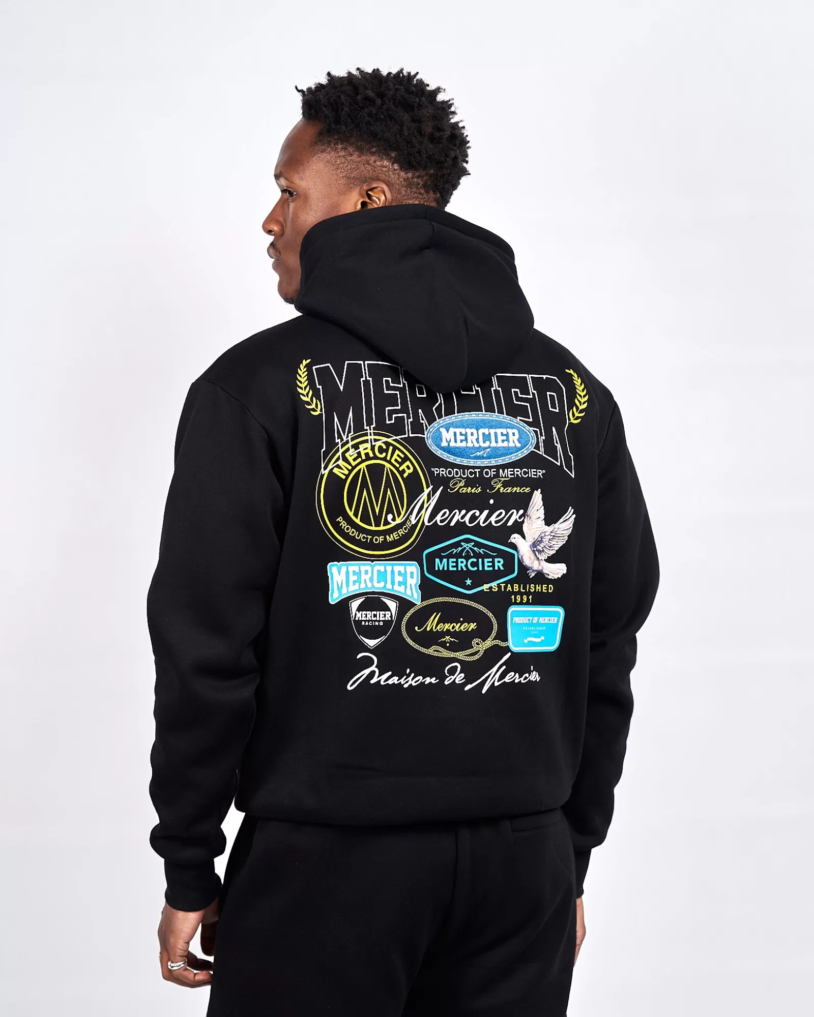 Trainingsoberteile / Hoodies | Trainingsanzüge>Mercier Schwarzer Multi Tour Hoodie