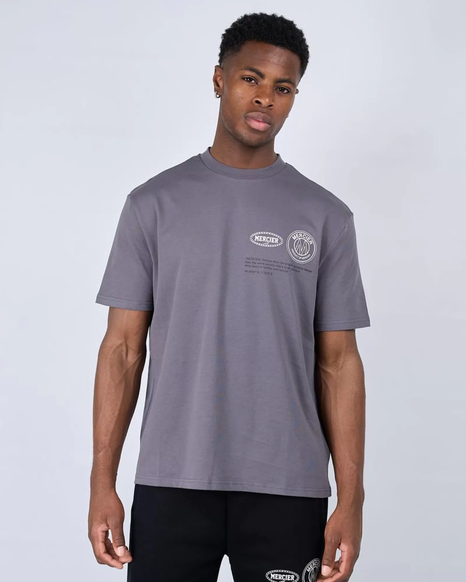 T-shirts>Mercier Stahl Weiß Caruso Entspanntes T-Shirt
