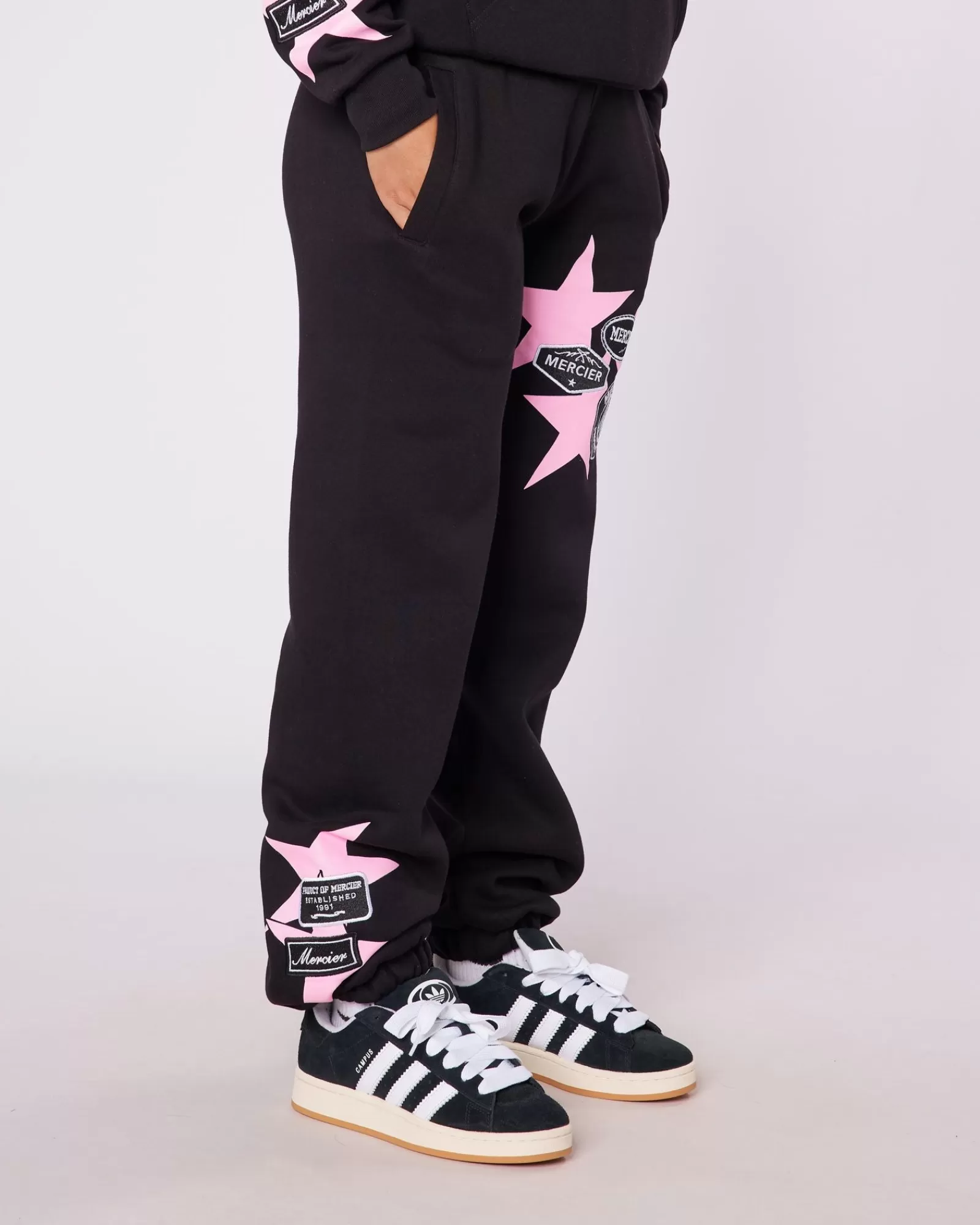 Frauen Jogger/leggings | Trainingsanzüge Für Damen>Mercier Womens Black Badge Star Joggers