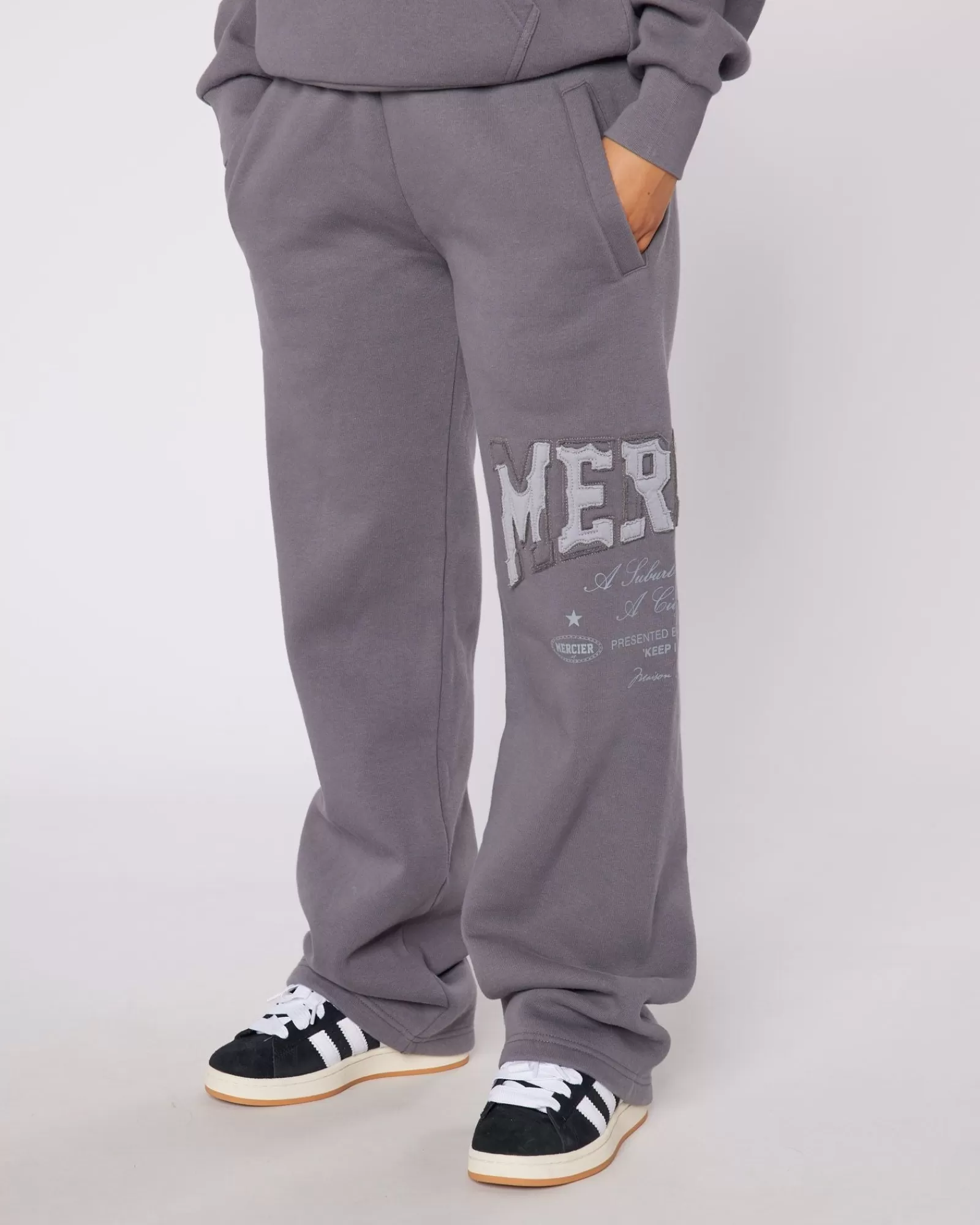 Frauen Jogger/leggings | Trainingsanzüge Für Damen>Mercier Womens Charcoal Grey City Dreams Joggers